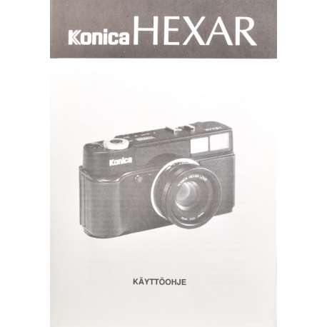 Konica Hexar instructions (FIN)