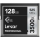 Lexar 128GB CFast 3500X 525MB/445MB 4K memory card