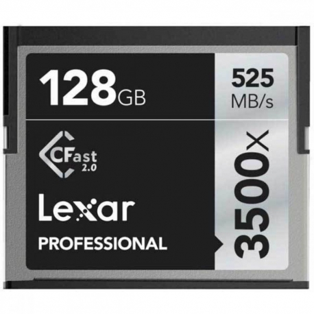 Lexar 128GB CFast 3500X 525MB/445MB 4K muistikortti