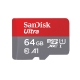 SanDisk Ultra microSDHC 64GB 100MB/s with UHS-I SD adapter