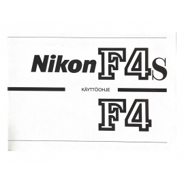 Nikon F4/s user manual