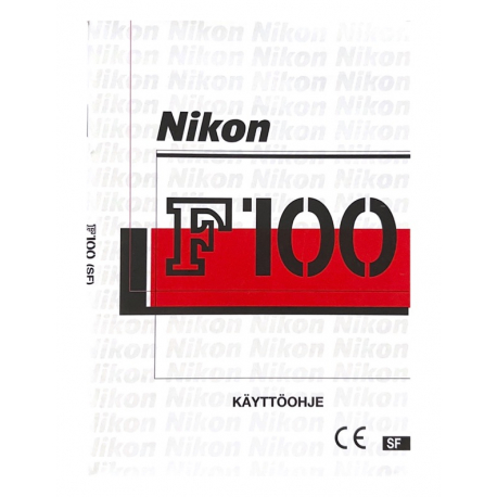 Nikon F100 user manual