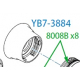 YB7-3884-000 EYECUP RUBBER L  14X32 IS