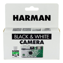 Harman HP5 Plus mustavalkoinen kertakäyttökamera