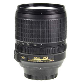Nikon AF-S DX Nikkor 18-105mm f/3.5-5.6G ED VR lens - Used
