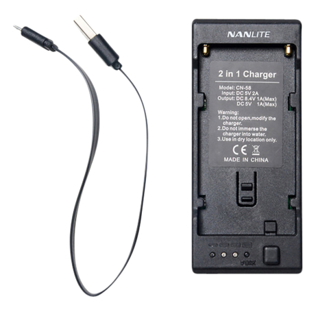 Nanlite CN-58 USB charger for NP style battery