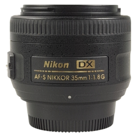 Nikon AF-S DX Nikkor 35mm f/1.8G lens - Used