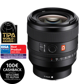 Sony FE 50mm f/1.4 GM lens