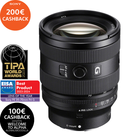 Sony FE 20–70 mm F4 G objektiivi
