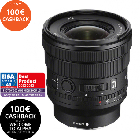Sony FE PZ 16–35 mm F4 G objektiivi