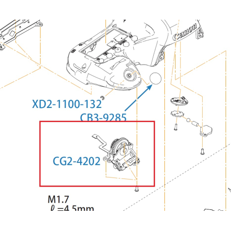 DIAL ASSY TOP COVER CANON EOS 6D