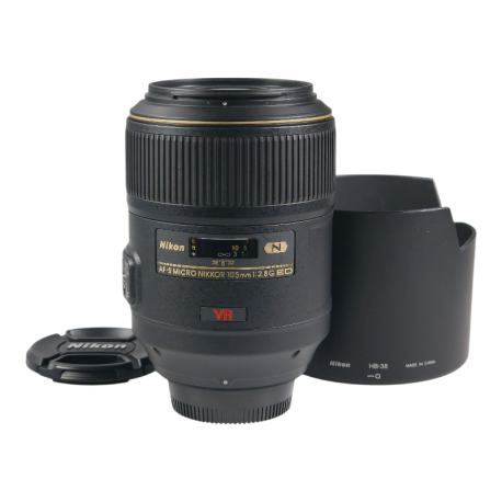 Nikon AF-S Micro Nikkor 105mm f/2.8G IF ED VR objektiivi - käytetty