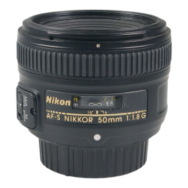 Nikon AF-S Nikkor 50mm f/1.8G objektiivi - käytetty