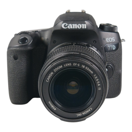 Canon EOS 77D + EF-S 18-55mm f/3.5-5.6 IS -  käytetty