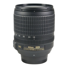 Nikon AF-S DX Nikkor 18-105mm f/3.5-5.6G ED VR objektiivi - käytetty