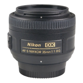 Nikon AF-S DX Nikkor 35mm f/1.8G objektiivi - käytetty