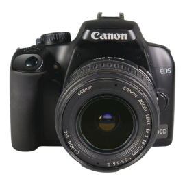 Canon EOS 1000D + EF-S 18-55mm f/3.5-5.6 II camera kit - Used