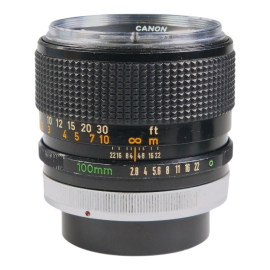 Canon FD 100mm f/2.8 "Chrome Nose"
