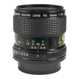 Canon FDn 50mm f/3.5 Macro