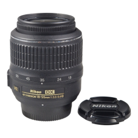 Nikon AF-S DX Nikkor 18-55mm f/3.5-5.6G VR Lens - Used