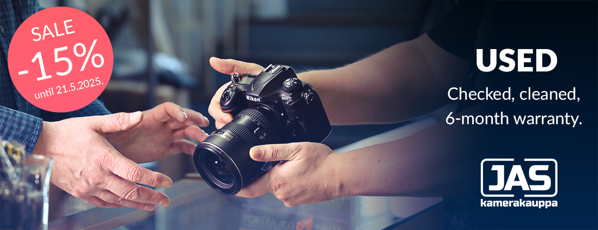 Second hand cameras, lenses, bags and accessories now on sale.