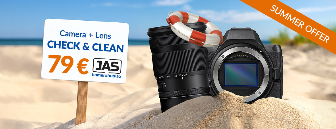 Check & Clean Service for Camera and Lens on offer.