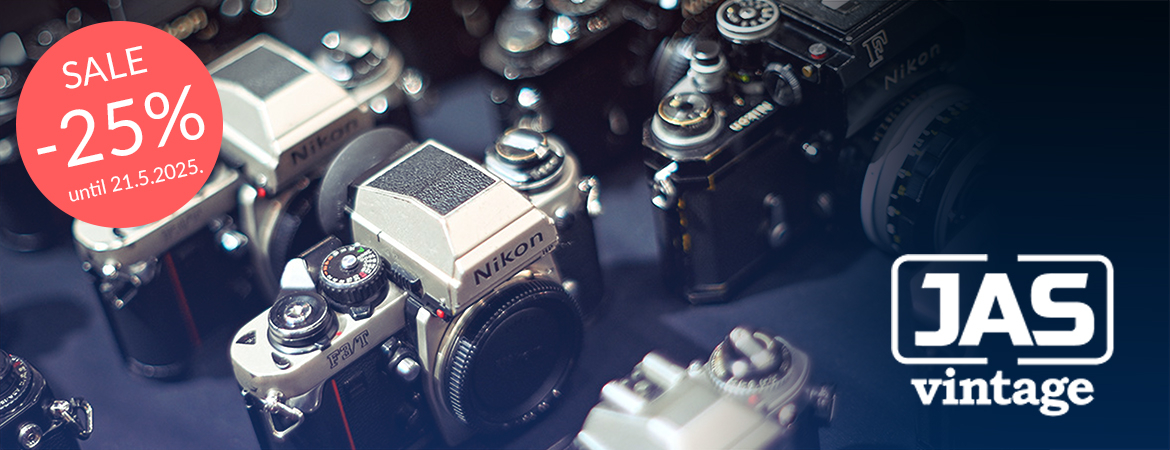 Vintage film cameras, lenses and accessories on sale.